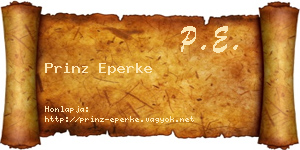 Prinz Eperke névjegykártya